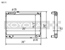 Koyo Radiator - 86-92 Toyota Supra NA/Turbo MT Only (USDM Vehicles Req. M16x1.5 Plug) - R0171