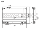 Koyo Radiator - 93-98 Toyota Supra NA/Turbo (MT) - R1856