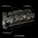 K-Tuned Vented Valve Cover - Wrinkle Black - KTD-KVC-B25