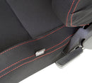 NRG Type-R Cloth Sport Seat Black w/ Red Stitch w/ logo - RSC-200L/R