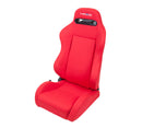 NRG Type-R Cloth Sport Seat Red w/ Red Stitch w/ logo - RSC-210L/R