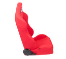 NRG Type-R Cloth Sport Seat Red w/ Red Stitch w/ logo - RSC-210L/R