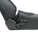 NRG Omega Reclined Seat with large side support Black Vegan Leather with Black Carbon Vinyl Back with Embossed NRG logo ( Price Showned in Pairs) - RSC-750BK/BK L/R