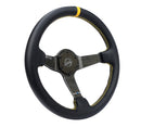NRG CARBON FIBER STEERING WHEEL 350mm SILVER Carbon Fiber, SILVER stiching, SILVER center mark, Leather - RST-036CF-GD