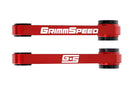 Grimmspeed Pitch Stop Mount RACE VERSION Red (95A Bushings) - Subaru 02-21 Impreza/WRX/STI, 04-21 Forester, 05-12 Legacy, 05-09 Outback, 13-21 Crosstrek - 122009
