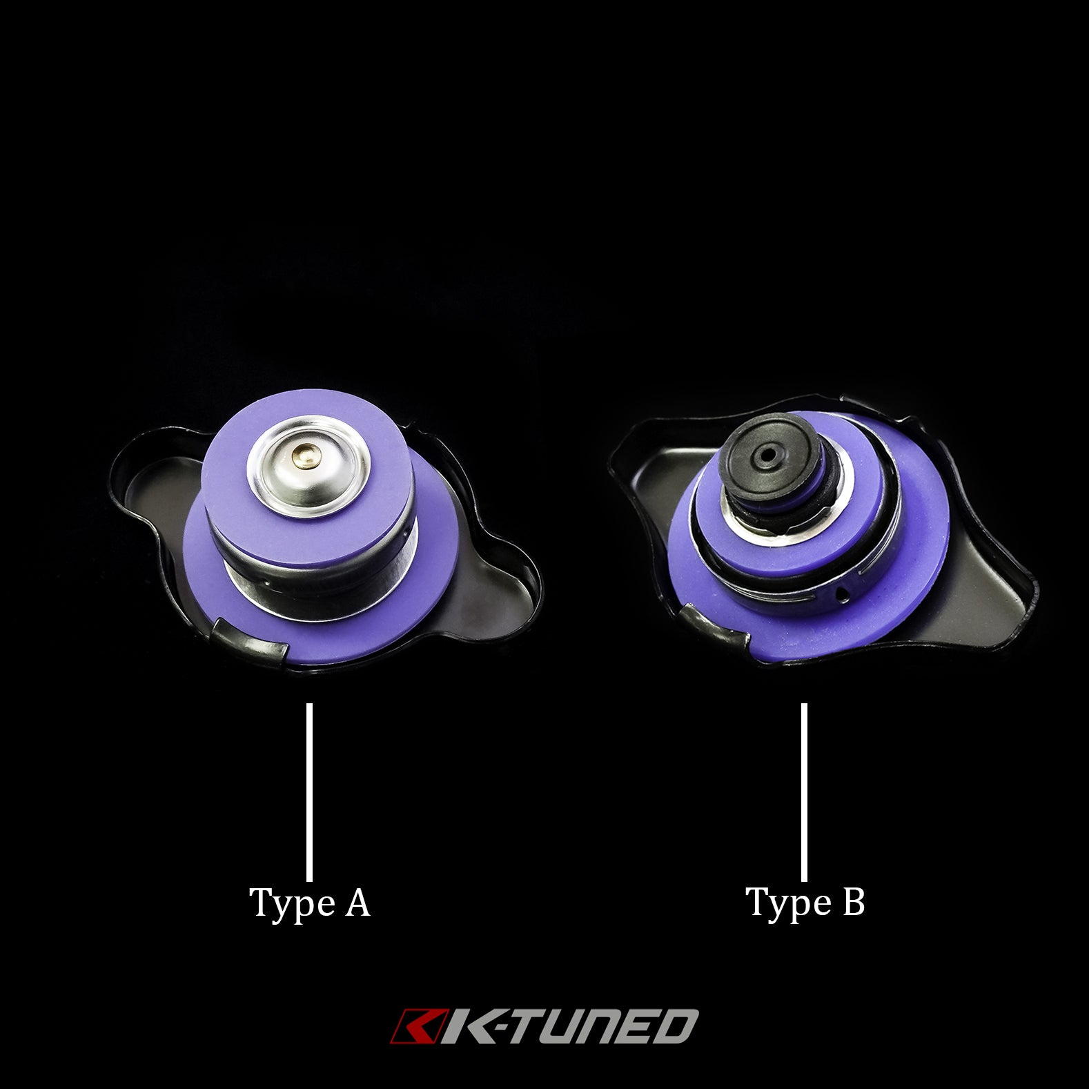 K-Tuned High-Pressure Radiator Cap - Type B (Black) - KTD-RC2-13B