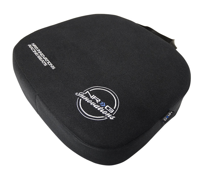 NRG Racing Seat Cushion- One Piece, memory foam, nylon black with white stitching - SC-WHD01