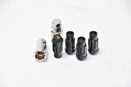 Muteki SR48 Lug Nuts Lock Set Open End - Black