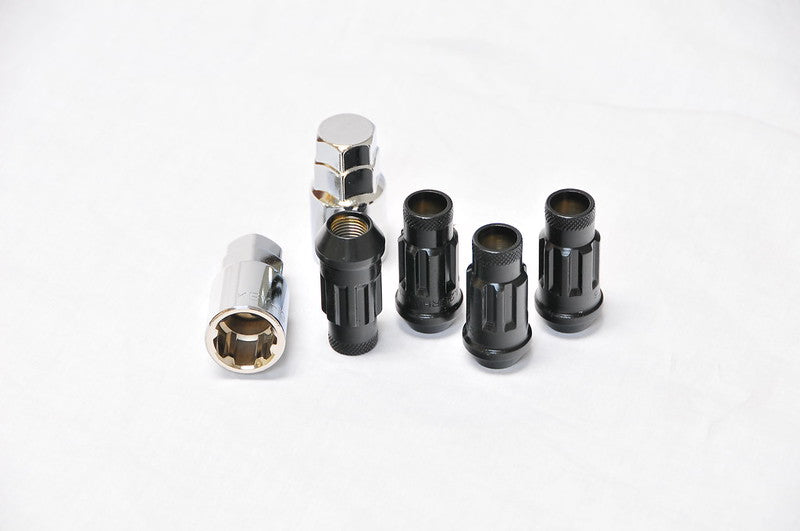 Muteki SR48 Lug Nuts Lock Set Open End - Black