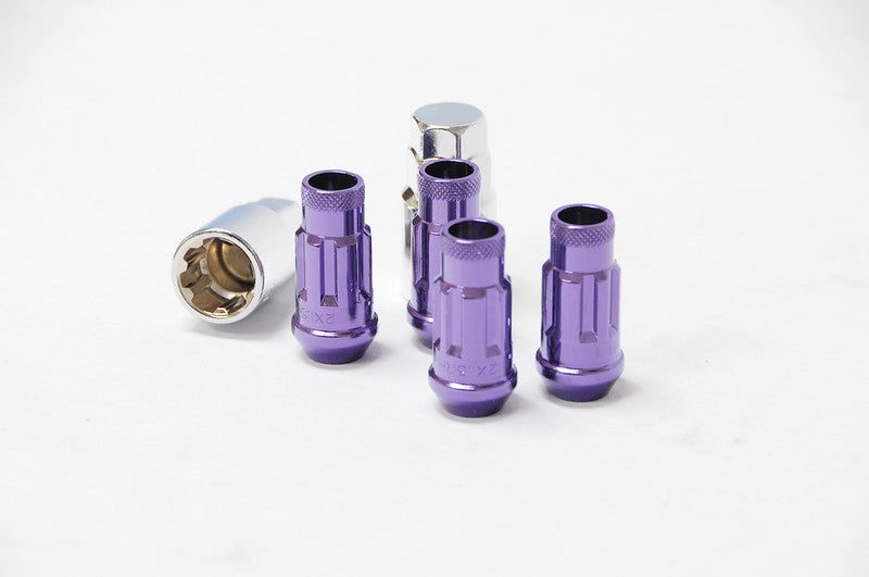 Muteki SR48 Lug Nuts Lock Set Open End - Purple