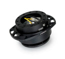 NRG Quick Release Race Handle - Black Body / Black Cutout  Ring - SRK-257BK-BK