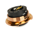 NRG Quick Release 2.8 - Black/Chrome Rose Gold Ring - SRK-280BK-CRG