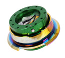 NRG Quick Release 2.8 - Green Body/Neo Chrome Ring - SRK-280GN-MC