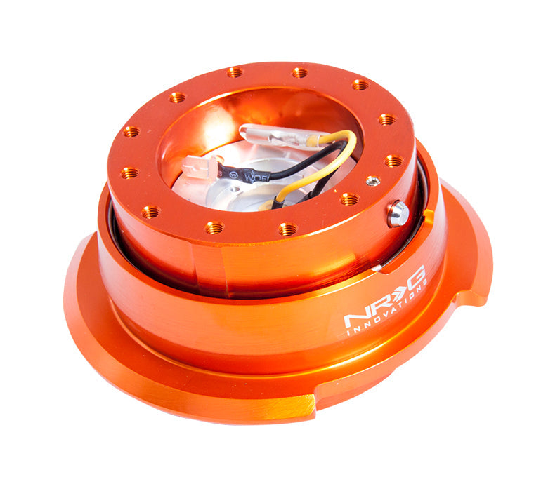 NRG Quick Release 2.8 - Orange Body/Titanium Chrome Ring - SRK-280OR