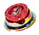 NRG Quick Release 2.8 - Red Body/Neo Chrome Ring - SRK-280RD-MC