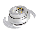NRG Quick Release 3.0 - Silver Body/Silver Ring w/Handles - SRK-650SL