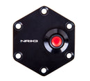 NRG Hexagnal Style Black Ring W/ Horn Button - STR-600BK