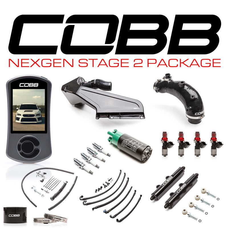 Cobb Tuning  Subaru NexGen Stage 2 Redline Carbon Fiber Power Package STI 2015-2021, 2018 Type RA - SUB004NG2S2-RED