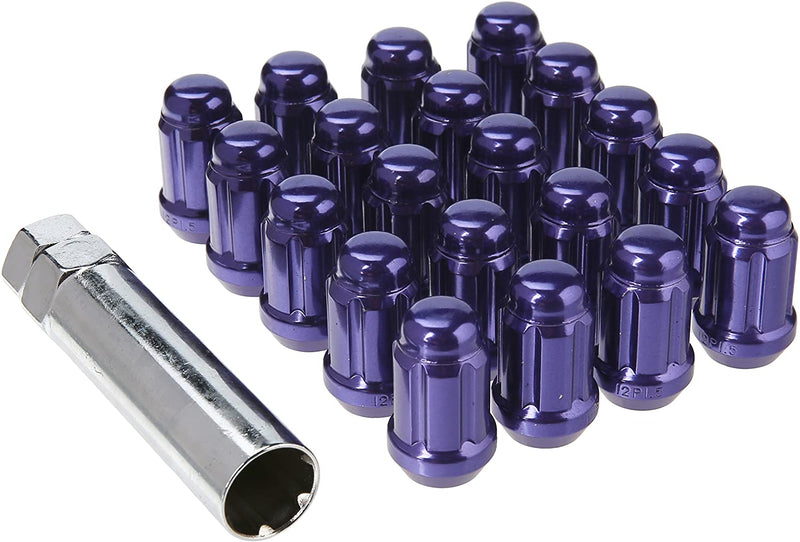 Muteki Spline Lug Nuts Closed End - Purple
