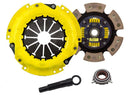 ACT HD/Race Sprung 6 Pad Kit - 9/89-6/91 Toyota Corolla GTS 4AGE, 6/85-89 MR2 - 212mm - TC1-HDG6