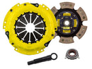 ACT Sport/Race Sprung 6 Pad Kit - 9/89-6/91 Toyota Corolla GTS 4AGE, 6/85-89 MR2 - 212mm - TC1-SPG6