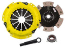 ACT Sport/Race Rigid 6 Pad Kit - 9/89-6/91 Toyota Corolla GTS 4AGE, 6/85-89 MR2 - 212mm - TC1-SPR6