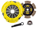 ACT XT/Race Sprung 6 Pad Kit - 9/89-6/91 Toyota Corolla GTS 4AGE, 6/85-89 MR2 - 212mm - TC1-XTG6