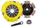 ACT XT/Race Rigid 6 Pad Kit - 9/89-6/91 Toyota Corolla GTS 4AGE, 6/85-89 MR2 - 212mm - TC1-XTR6