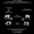 K-Tuned TPS Adapter (Only fits billet K-Tuned TB) - B-Series TPS (ROUNDFlange) - KTD-TB8-BSA
