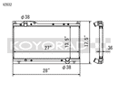 Koyo Radiator - 91-05 Acura NSX 3.0/3.2L (MT) - V2032