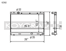 Koyo Radiator - 03-05 Dodge SRT-4 2.4L Turbo (MT) - V2362