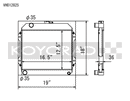 Koyo Radiator - 71-74 Toyota Corolla 1.6L TE27/TE28/TS21 Manual - VH012825