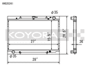 Koyo Radiator - 90-96 Nissan 300ZX 3.0L Non Turbo MT - VH020241