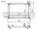 Koyo Radiator - 03-06 Nissan 350Z VQ35DE (MT) Cross Flow - VH021568