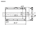 Koyo Radiator - 99-05 Mazda MX-5 Miata 1.8L (MT) - VH060650