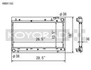 Koyo Radiator - 99-01 Subaru Impreza RS / Outback 99-02 Subaru Forester 2.5L  - VH091163
