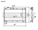 Koyo Radiator - 08-15 Subaru WRX / STI 05-09 Subaru Legacy GT 2.5L (MT / w/ Filler Neck) - VH091662