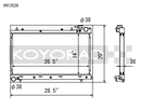 Koyo Radiator - 04-08 Subaru Forester XT 2.5L Turbo (MT) - VH13026