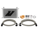 Mishimoto Universal Thermostatic Oil Cooler Kit, 25 Row Silver - MMOC-UHT