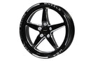 VMS Wheels Star 18x5 5x114.3 -12 Offset Black Milling Finish - VWST014