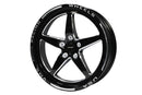 VMS Wheels Star 18x5 5x115 -30 Offset Polished Lip Black Milling Finish - VWST034
