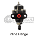Aem Honda/acura Adjustable Fuel Pressure Regulator - Inline Flange W/ 90 Deg Return 25-303Bk