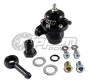 Aem Honda/acura Adjustable Fuel Pressure Regulator - Inline Flange W/ 90 Deg Return 25-303Bk