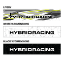 Hybrid Racing Dimensions Sunstrip Black - HYB-STI-00-08