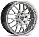 Enkei Lusso 20x9.5 35mm Offset 5x120 Bolt Pattern 72.6 Bore Hyper Silver Wheel - 469-295-1235HS