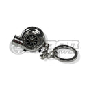 Boostnatics Rechargeable Electric Spinning Turbo Keychain W/ Led - Version 5 Chrome Bk-V5-Chr