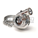Boostnatics Rechargeable Electric Spinning Turbo Keychain W/ Led - Version 5 Chrome Bk-V5-Chr