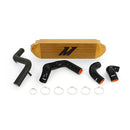 Mishimoto Ford Focus ST Intercooler Kit, 2013-2018, Gold Cooler, Black Pipes - MMINT-FOST-13KBGD