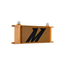 Mishimoto Universal 16-Row Oil Cooler, Gold - MMOC-16GD