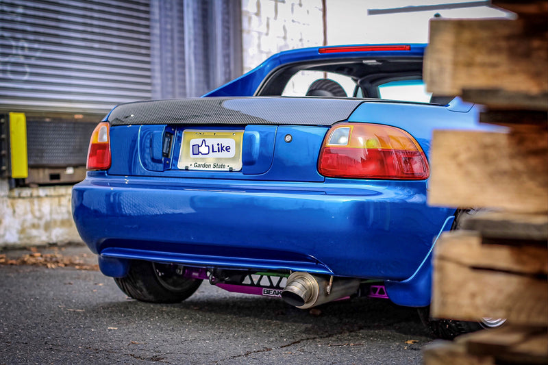 K-Tuned Universal Muffler - Turndown 3" Inlet / 3.5" Exit - KTD-MFTD-30